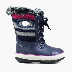 Bogs Arcata Stripe Wool Insulated Snow Boot sz 8